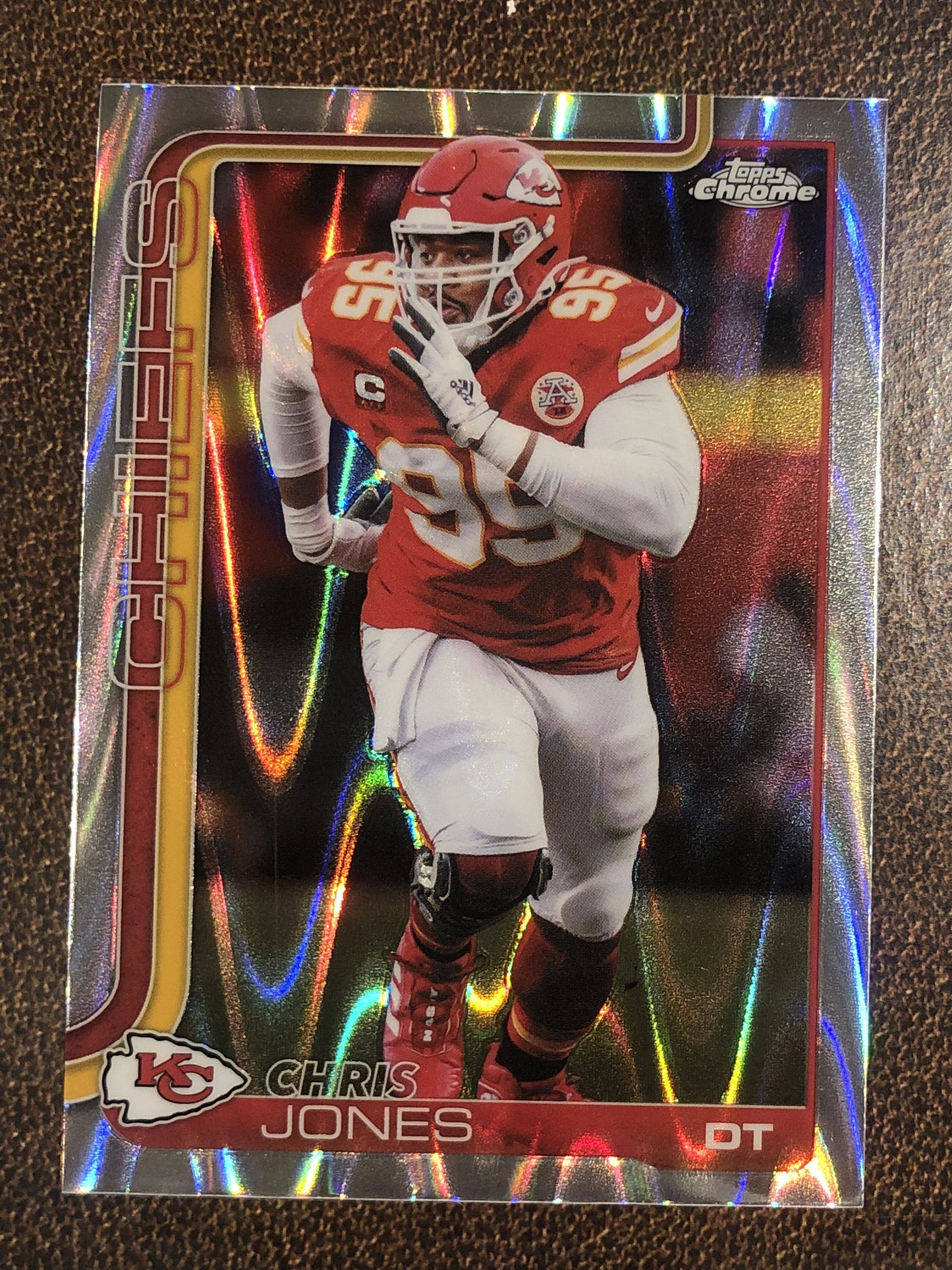 Chris Jones - 2025 Topps Chrome - Raywave Refractor - Chiefs
