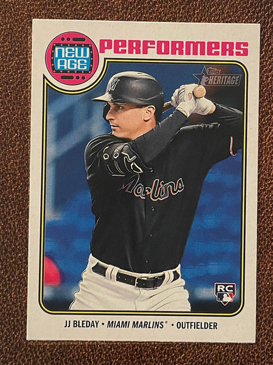 JJ Bleday - 2023 Topps Heritage - New Age Performers Insert - Marlins