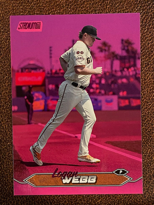 Logan Webb - 2024 Topps Stadium Club - Pink Foil - Giants