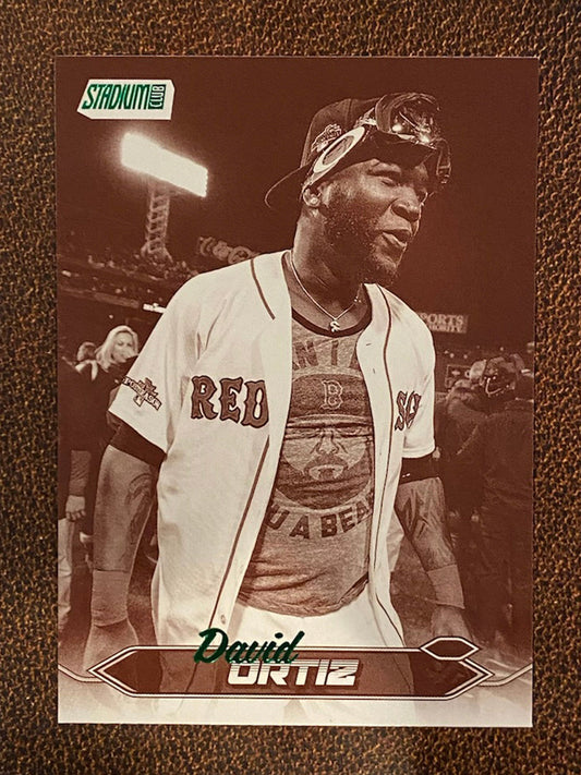 David Ortiz - 2024 Topps Stadium Club - Sepia - Red Sox