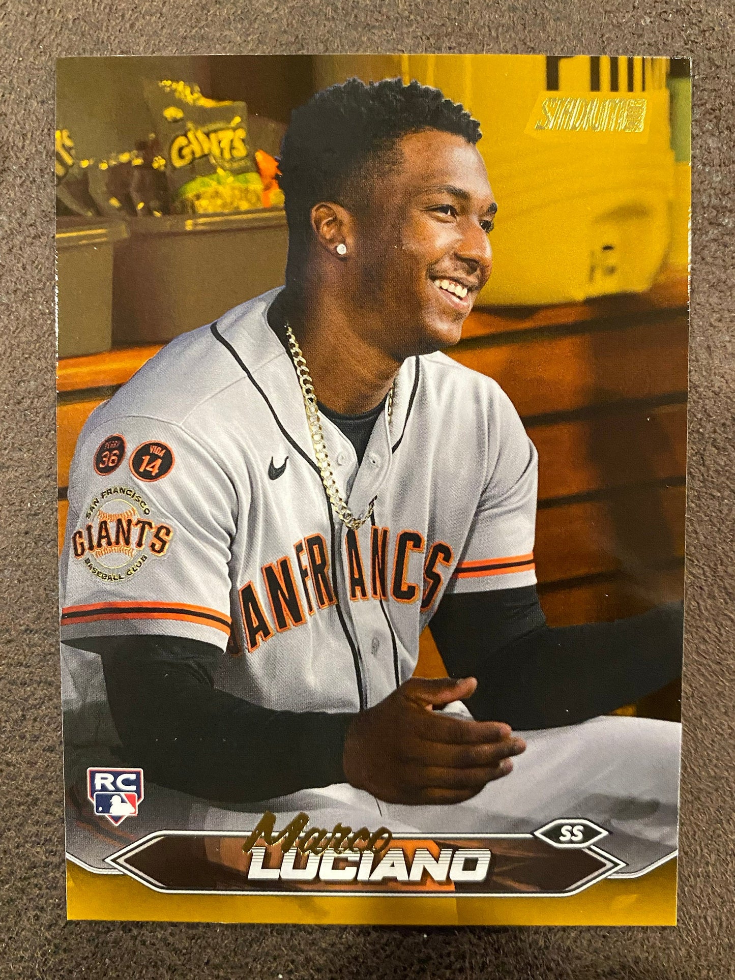 Marco Luciano - 2024 Topps Stadium Club - Gold Foil - Giants
