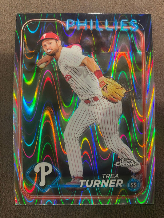 Trea Turner - 2024 Topps Chrome - Raywave Refractor - Phillies