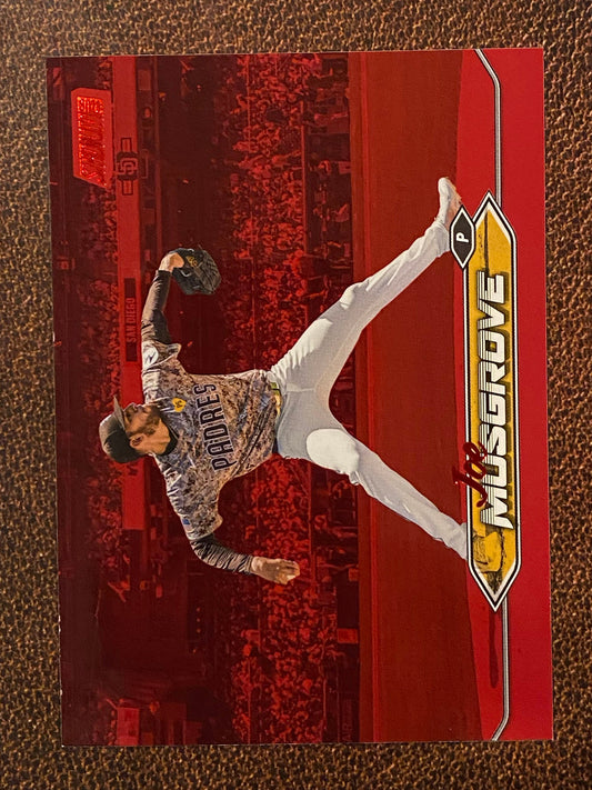 Joe Musgrove - 2024 Topps Stadium Club - Red Foil - Padres