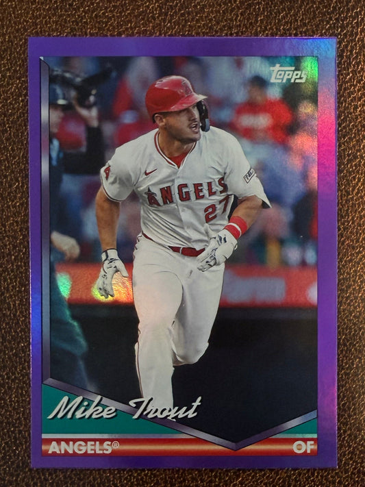 Mike Trout - 2024 Topps Archives - Purple Foil - Angels