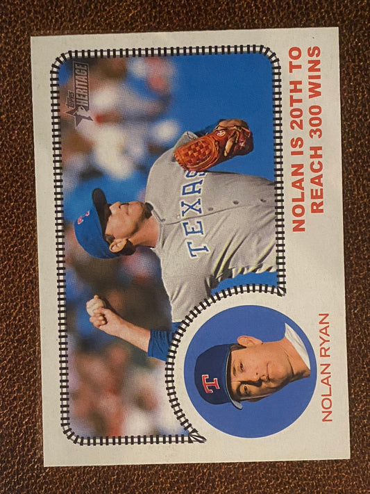 Nolan Ryan - 2022 Topps Heritage High Number - All Aboard (AA-10) - Rangers