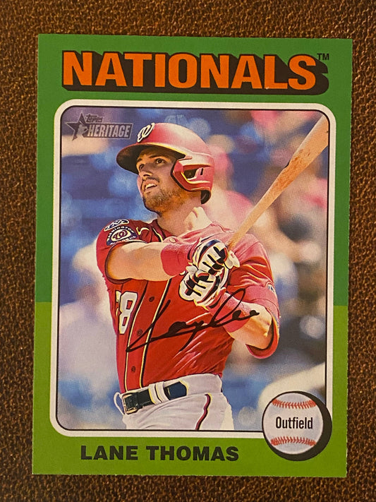 Lane Thomas - 2024 Topps Heritage - Low Number Short Prints - Nationals