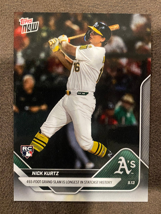 Nick Kurtz - 2025 Topps Now - Card 711(PR: 10,738) - Athletics
