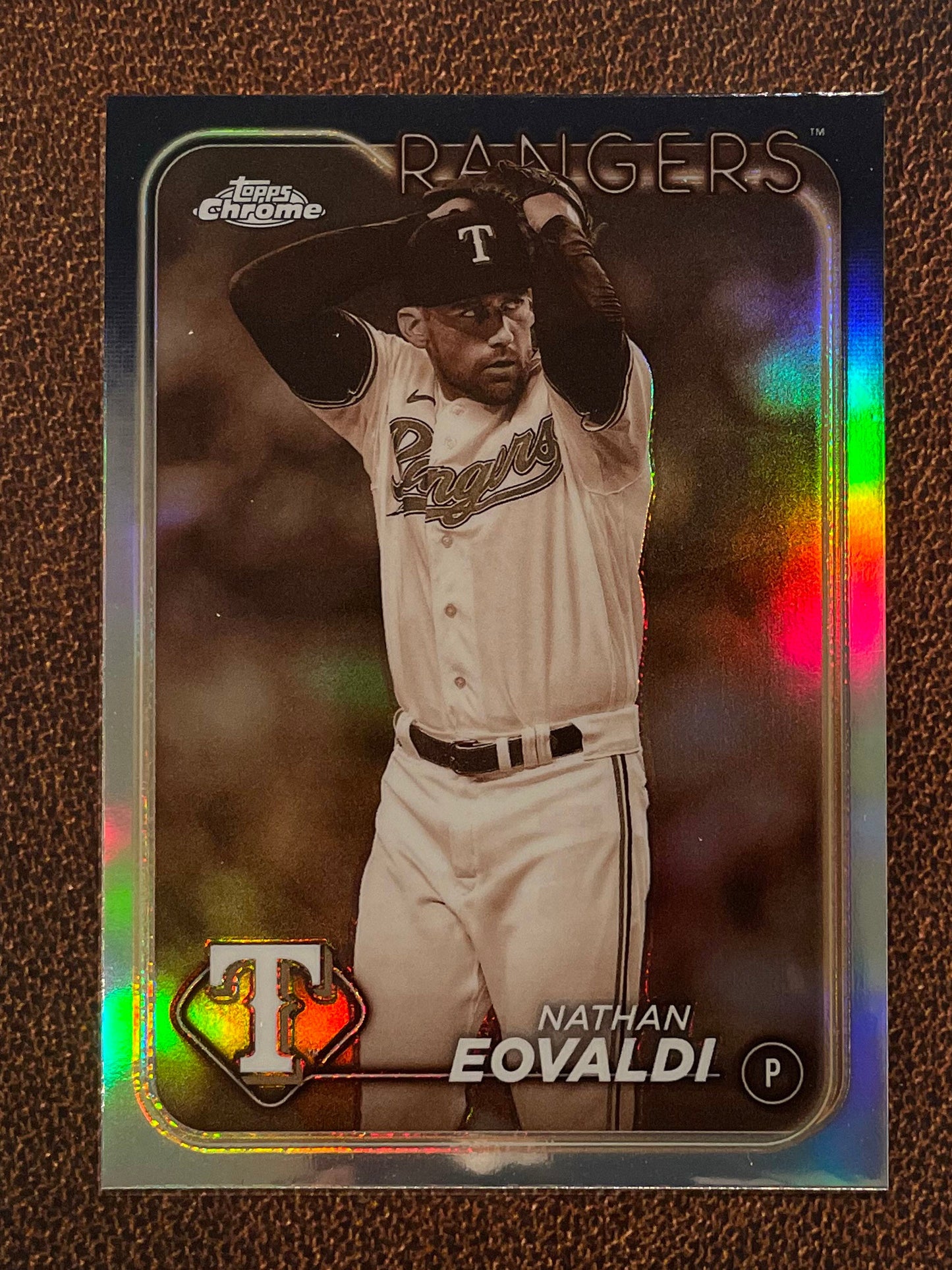 Nathan Eovaldi - 2024 Topps Chrome - Sepia Refractor - Rangers