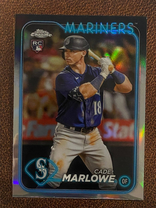 Cade Marlowe - 2024 Topps Chrome - Refractor - Mariners