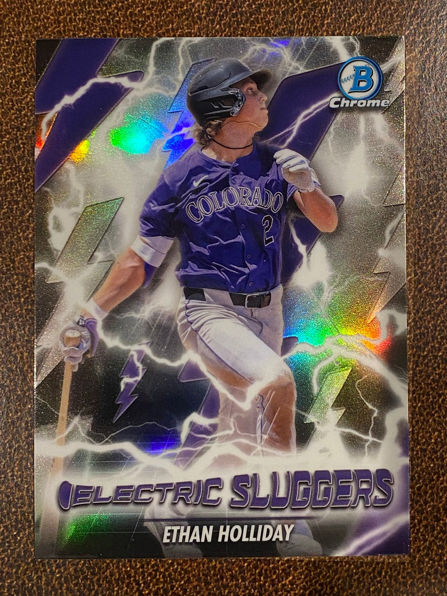 Ethan Holliday - 2026 Bowman - Electric Sluggers Insert - Rockies