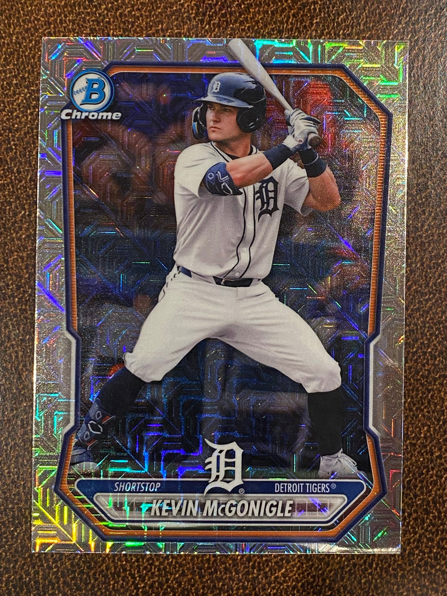 Kevin McGonigle - 2026 Bowman - Prospect MOJO Refractor - Tigers