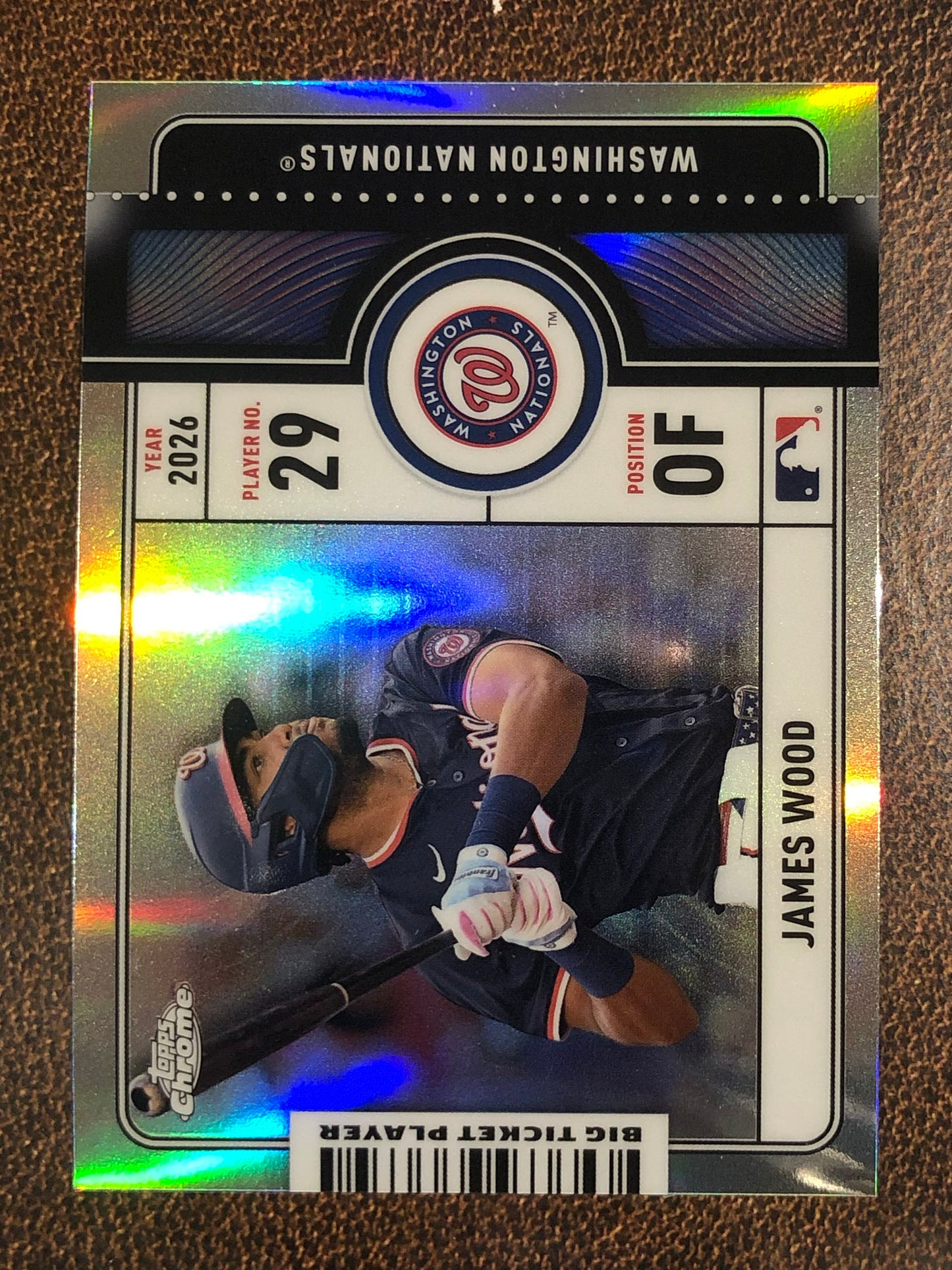 James Wood - 2026 Topps Chrome - Big Ticket Player Insert - Nationals