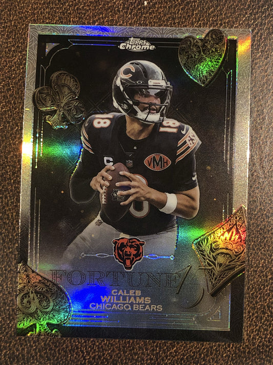 Caleb Williams - 2025 Topps Chrome - Fortune 15 Refractor - Bears