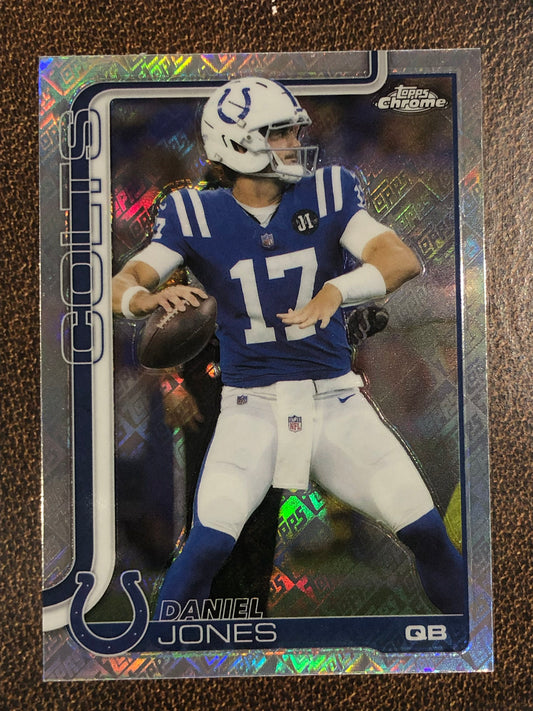 Daniel Jones - 2025 Topps Chrome - Topps Foil - Colts