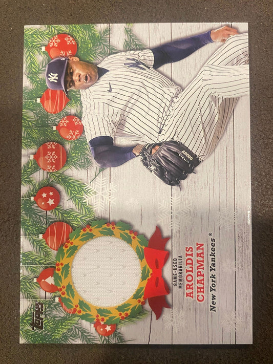Aroldis Chapman - 2022 Topps Holiday - Player Worn RELIC - Yankees