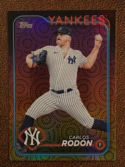 Carlos Rodon - 2024 Topps Series 2 - Holiday Parallel - Yankees