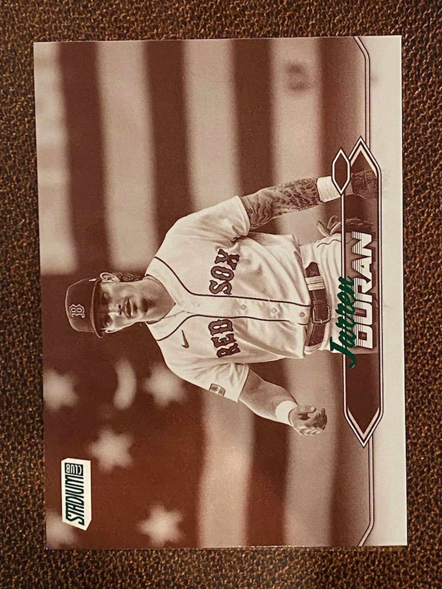 Jarren Duran - 2024 Topps Stadium Club - Sepia - Red Sox