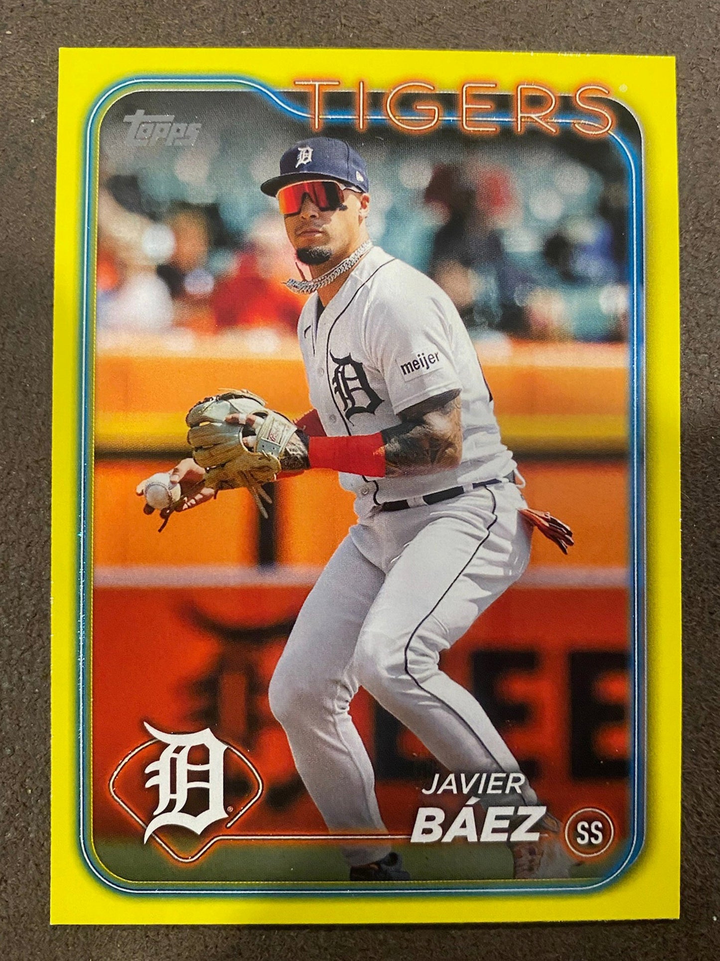 Javier Baez - 2024 Topps Series 2 - Yellow Parallels - Tigers