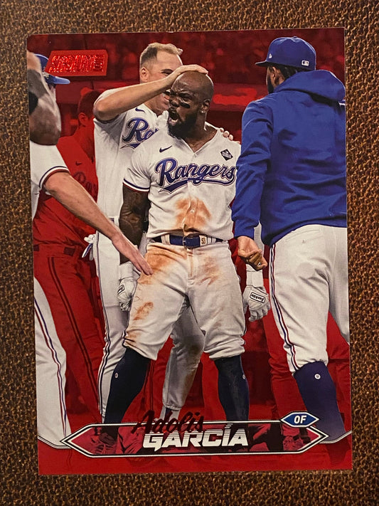 Adolis Garcia - 2024 Topps Stadium Club - Red Foil - Rangers