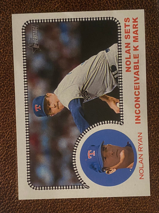 Nolan Ryan - 2022 Topps Heritage High Number - All Aboard (AA-9) - Rangers