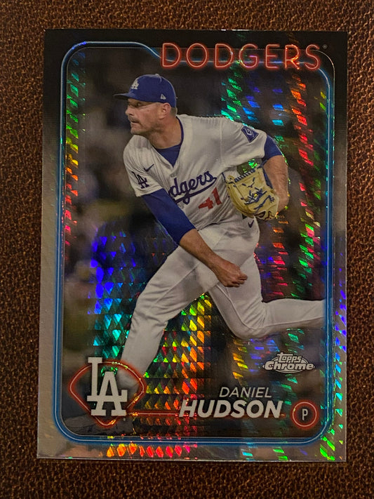 Daniel Hudson - 2024 Topps Chrome Update - Prism Refractor - Dodgers