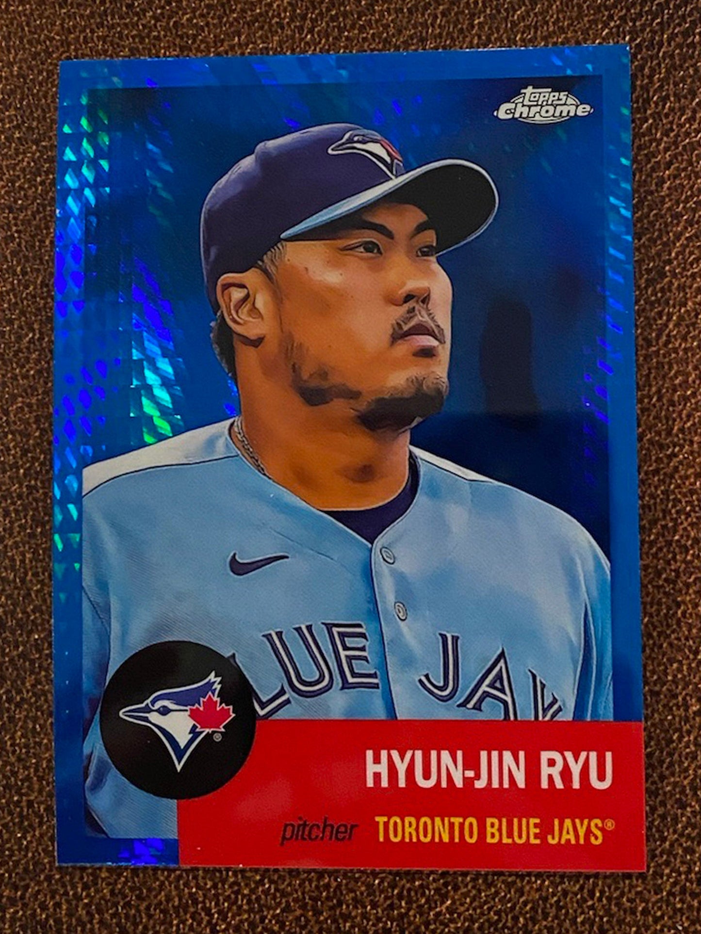 Hyun-Jin Ryu - 2022 Topps Chrome Platinum Anniversary - Blue Prism - Blue Jays