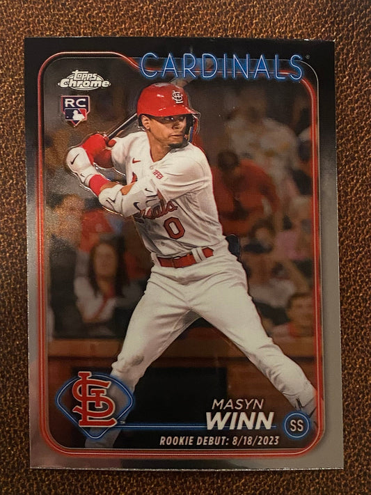 Masyn Winn - 2024 Topps Chrome Update - Base Rookie (Rookie Debut) - Cardinals