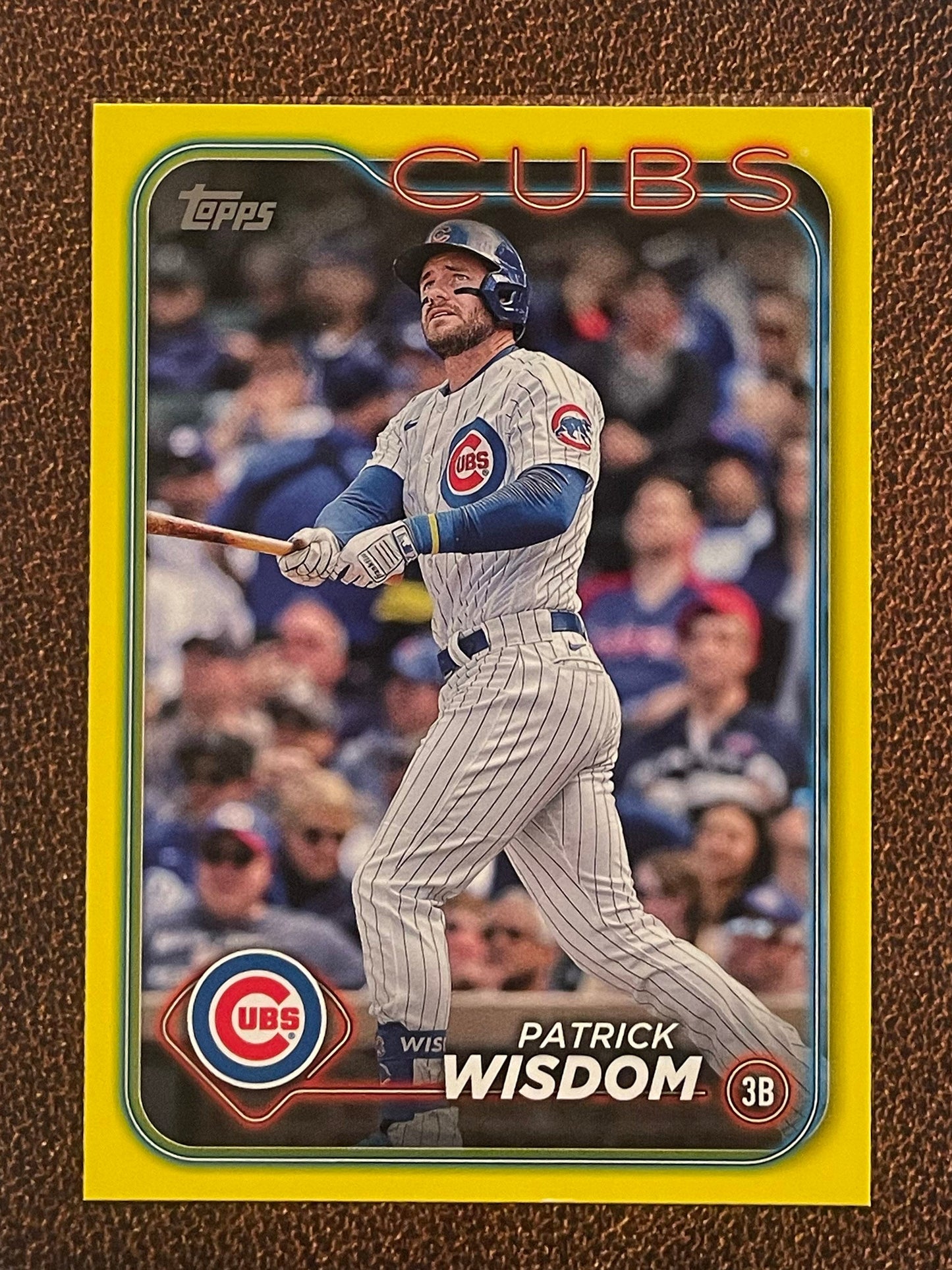 Patrick Wisdom - 2024 Topps Series 1 - Yellow Parallel - Cubs