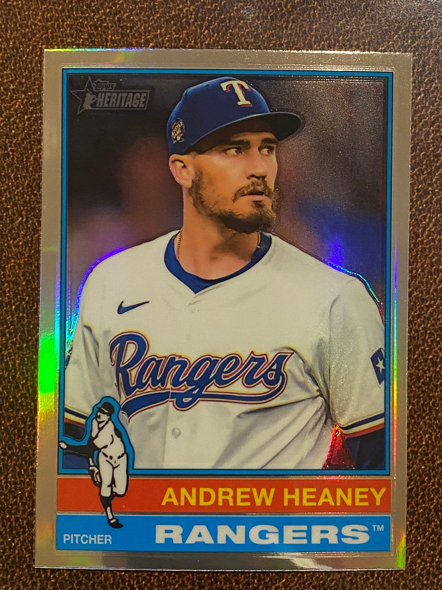 Andrew Heaney - 2025 Topps Heritage - Refractor - Rangers