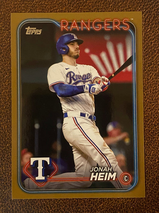 Jonah Heim - 2024 Topps Series 1 - Gold /2024 - Rangers
