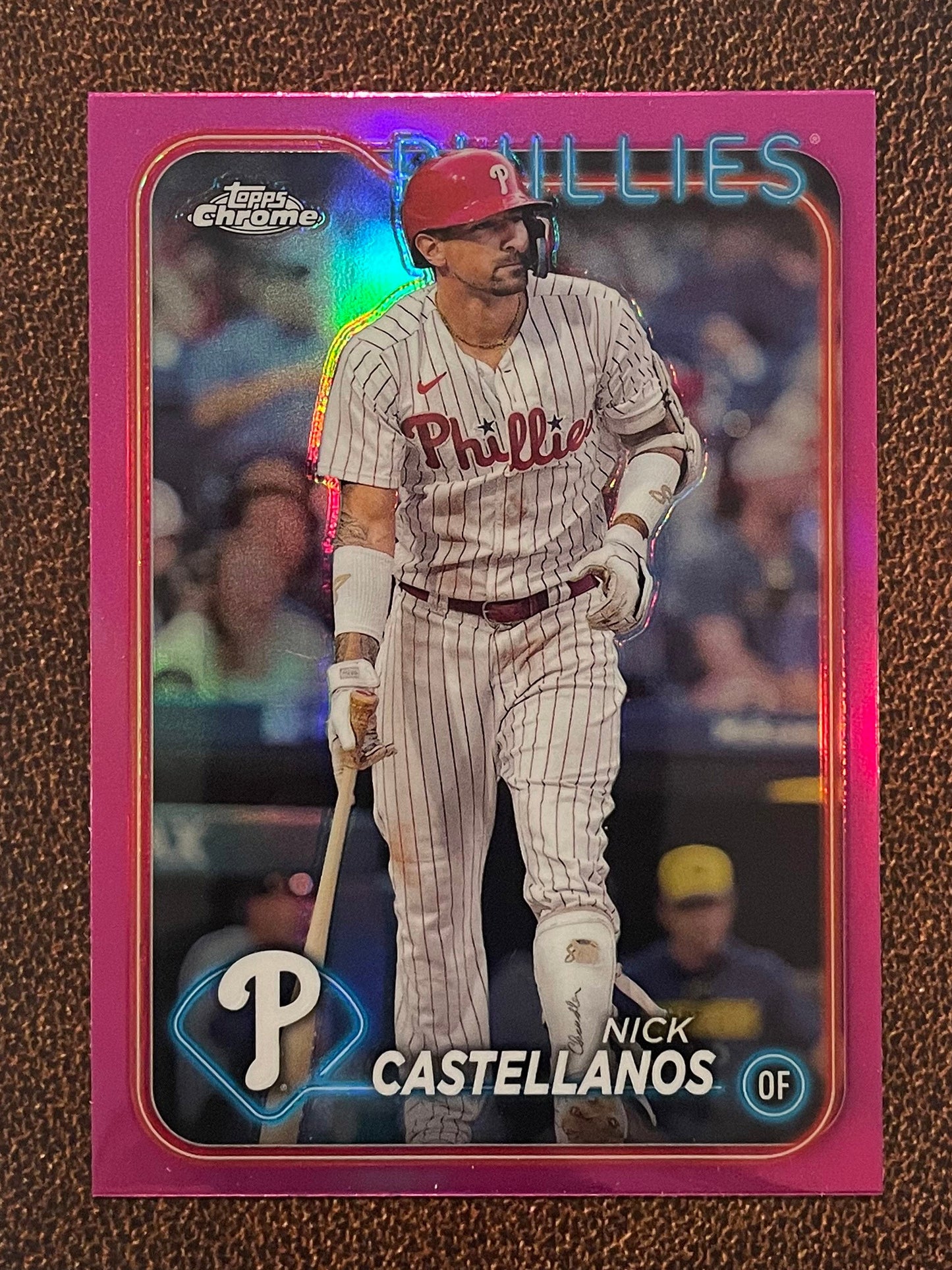 Nick Castellanos - 2024 Topps Chrome - Pink Refractor - Phillies