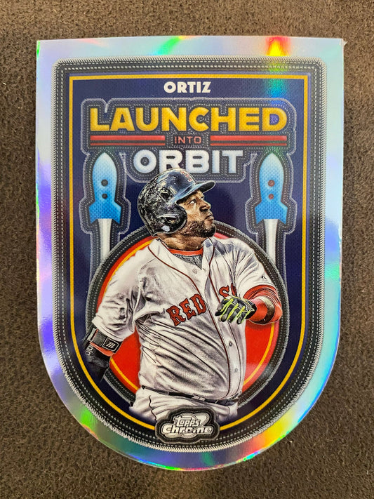 David Ortiz - 2025 Topps Chrome Cosmic - Launched Into Orbit Insert - Red Sox