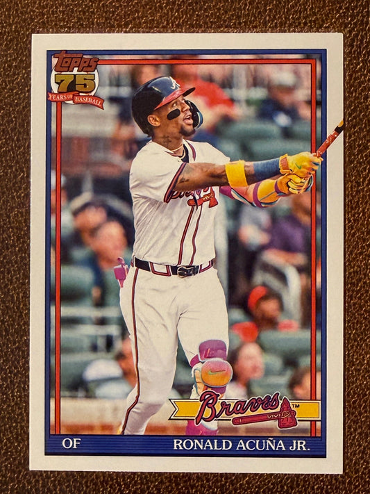 Ronald Acuna Jr. - 2026 Topps Series 1 - 1991 Insert - Braves