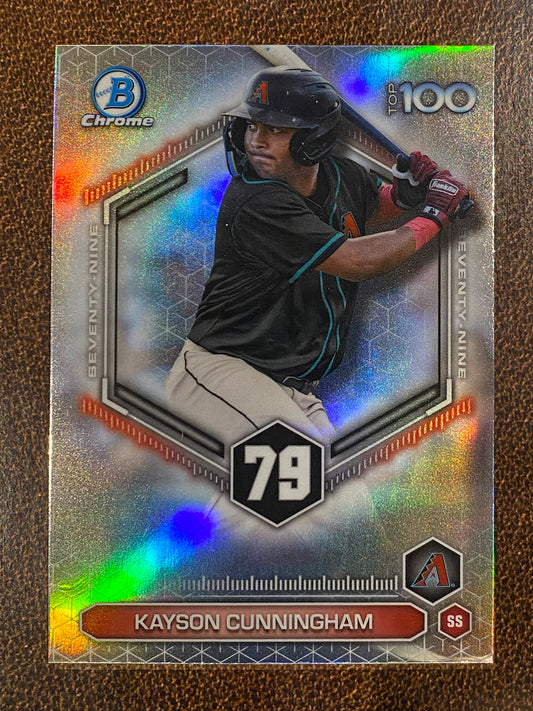 Kayson Cunningham - 2026 Bowman - Scouts Top 100 Insert - Diamondbacks