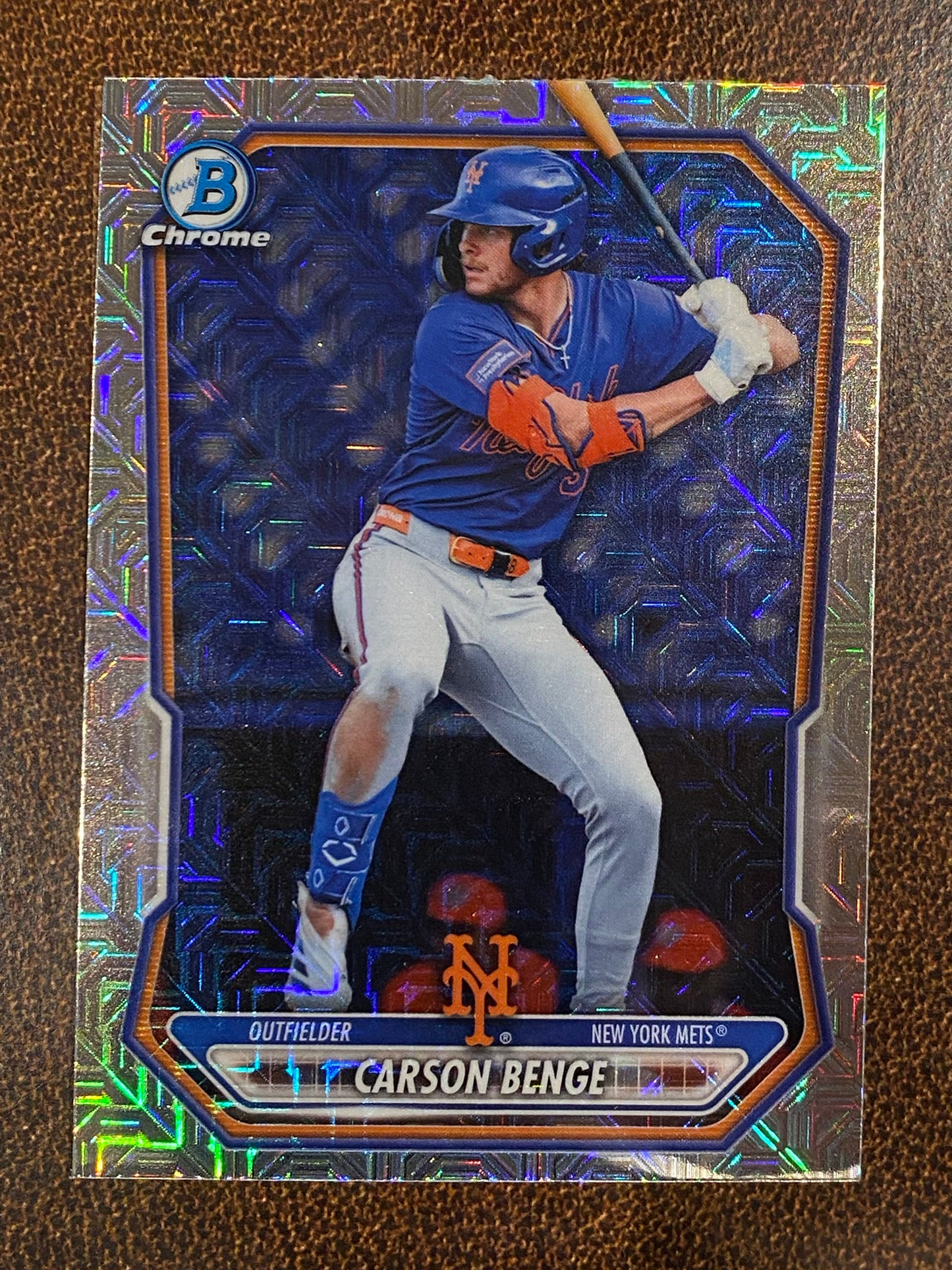 Carson Benge - 2026 Bowman - Prospect MOJO Refractor - Mets
