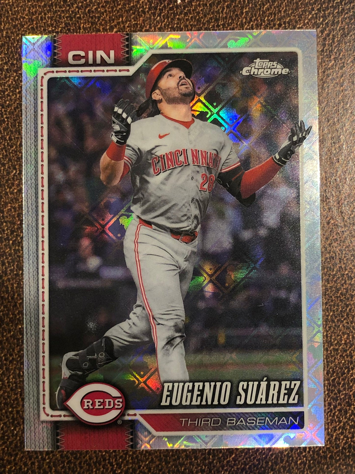 Eugenio Suarez - 2026 Topps Chrome Logofractor - Base Logofractor - Reds