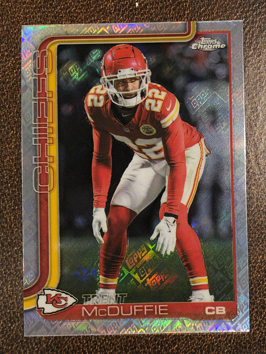 Trent McDuffie - 2025 Topps Chrome - Topps Foil - Chiefs
