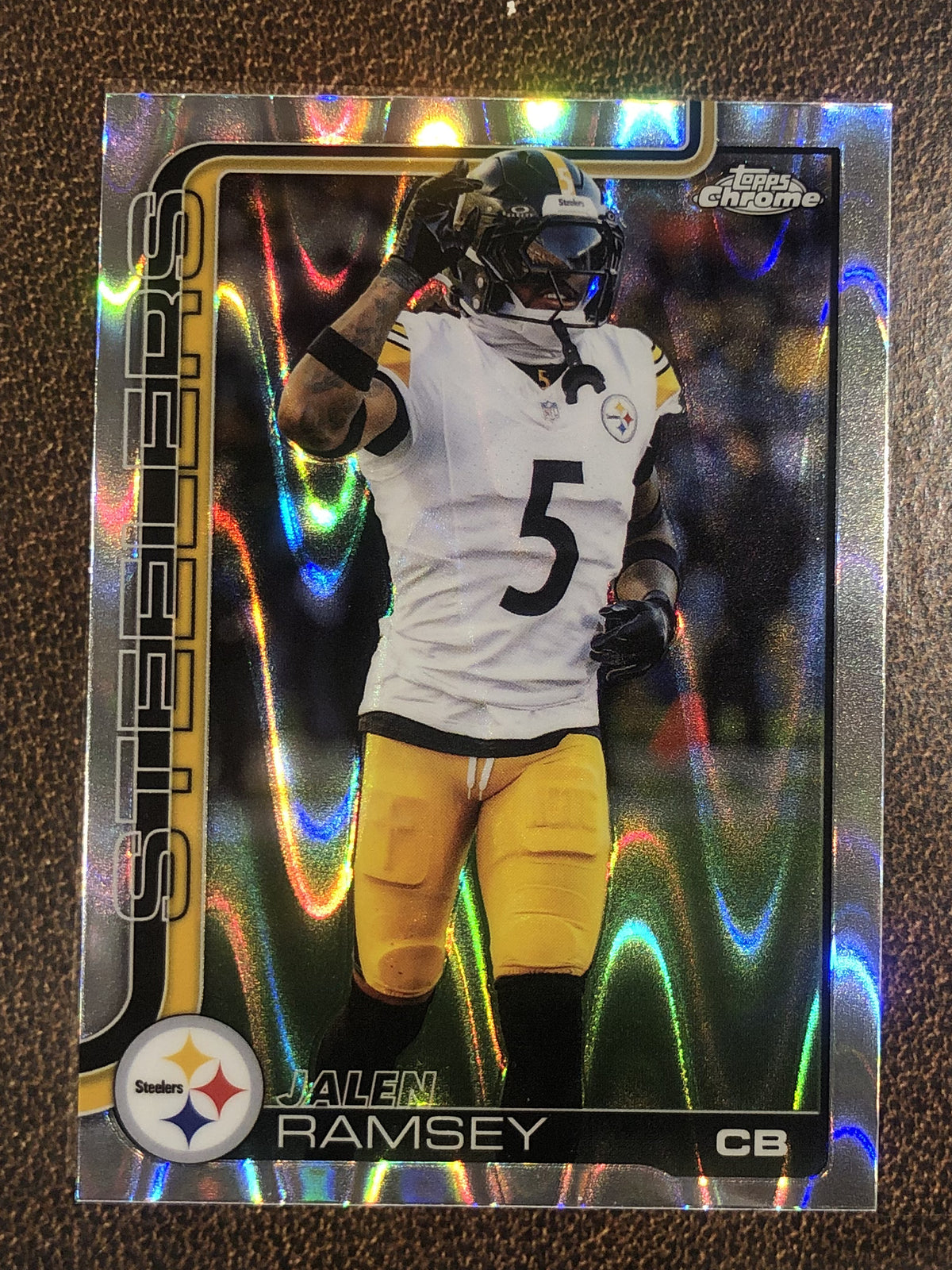 Jalen Ramsey - 2025 Topps Chrome - Raywave Refractor - Steelers