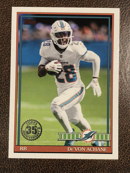 De'Von Achane - 2026 Topps Flagship - 1991 Insert - Dolphins