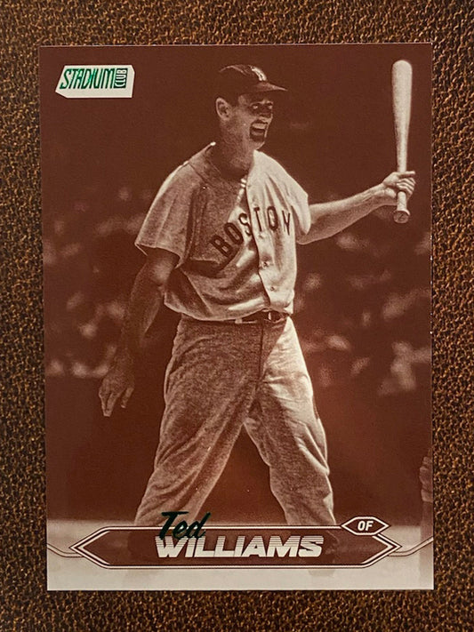 Ted Williams - 2024 Topps Stadium Club - Sepia - Red Sox