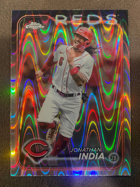 Jonathan India - 2024 Topps Chrome - Raywave Refractor - Reds
