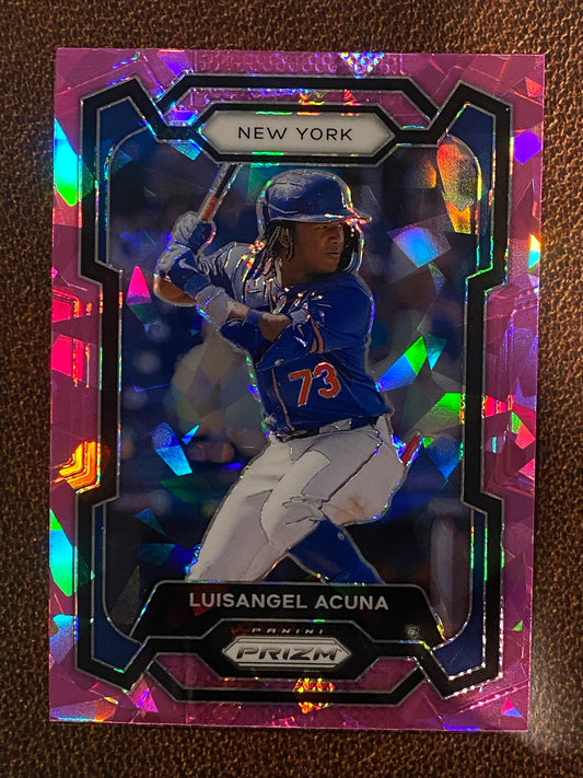 Luisangel Acuna - 2024 Panini Prizm - Pink Ice - Mets
