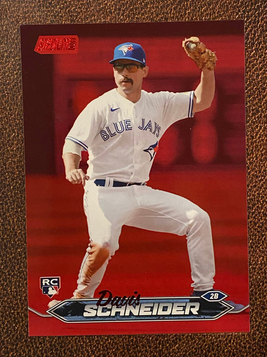 Davis Schneider - 2024 Topps Stadium Club - Red Foil - Blue Jays