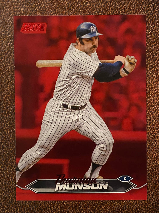 Thurman Munson - 2024 Topps Stadium Club - Red Foil - Yankees