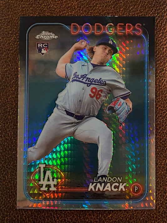 Landon Knack - 2024 Topps Chrome Update - Prism Refractor - Dodgers