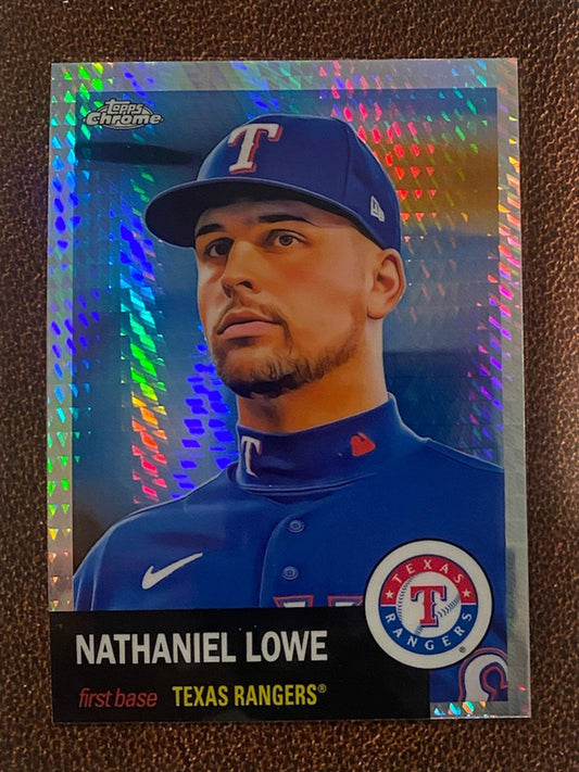 Nathaniel Lowe - 2022 Topps Chrome Platinum Anniversary - Prism Refractor - Rangers