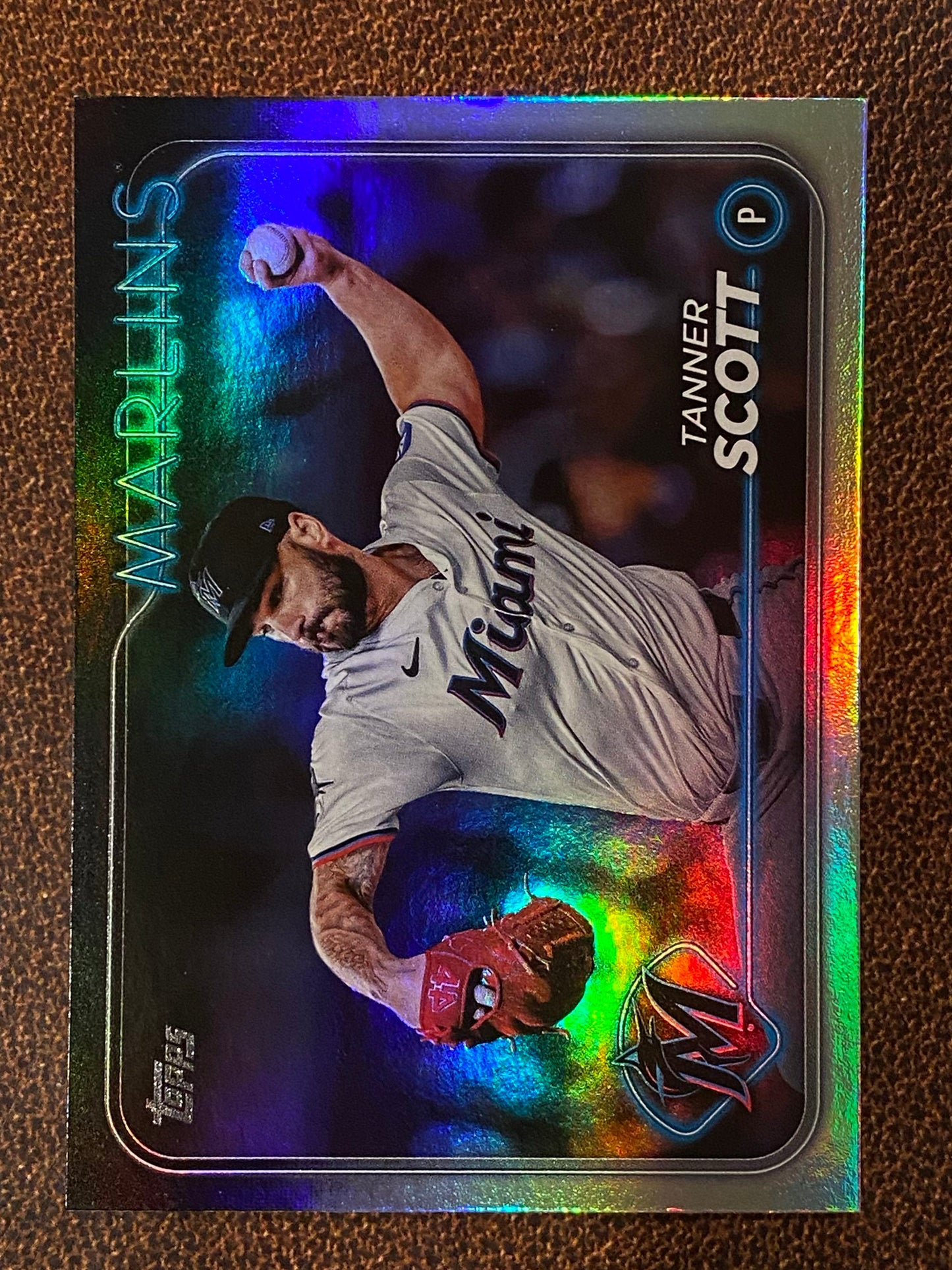 Tanner Scott - 2024 Topps Update - Rainbow Foil - Marlins