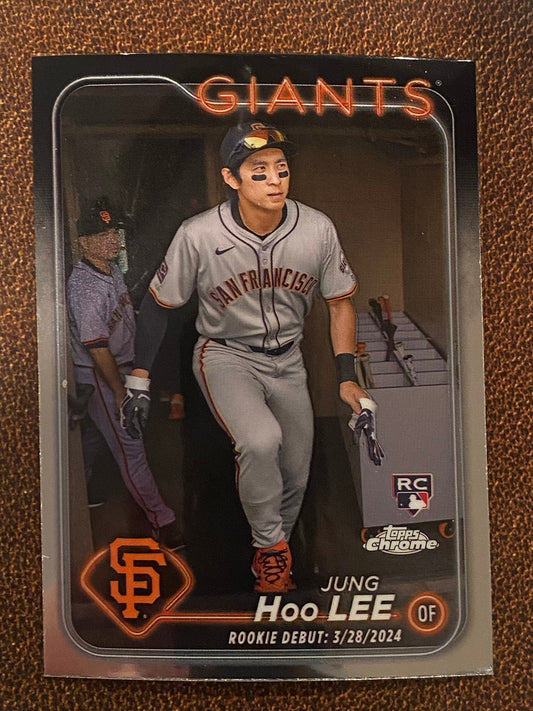 Jung Hoo Lee - 2024 Topps Chrome Update - Base Rookie (Rookie Debut) - Giants