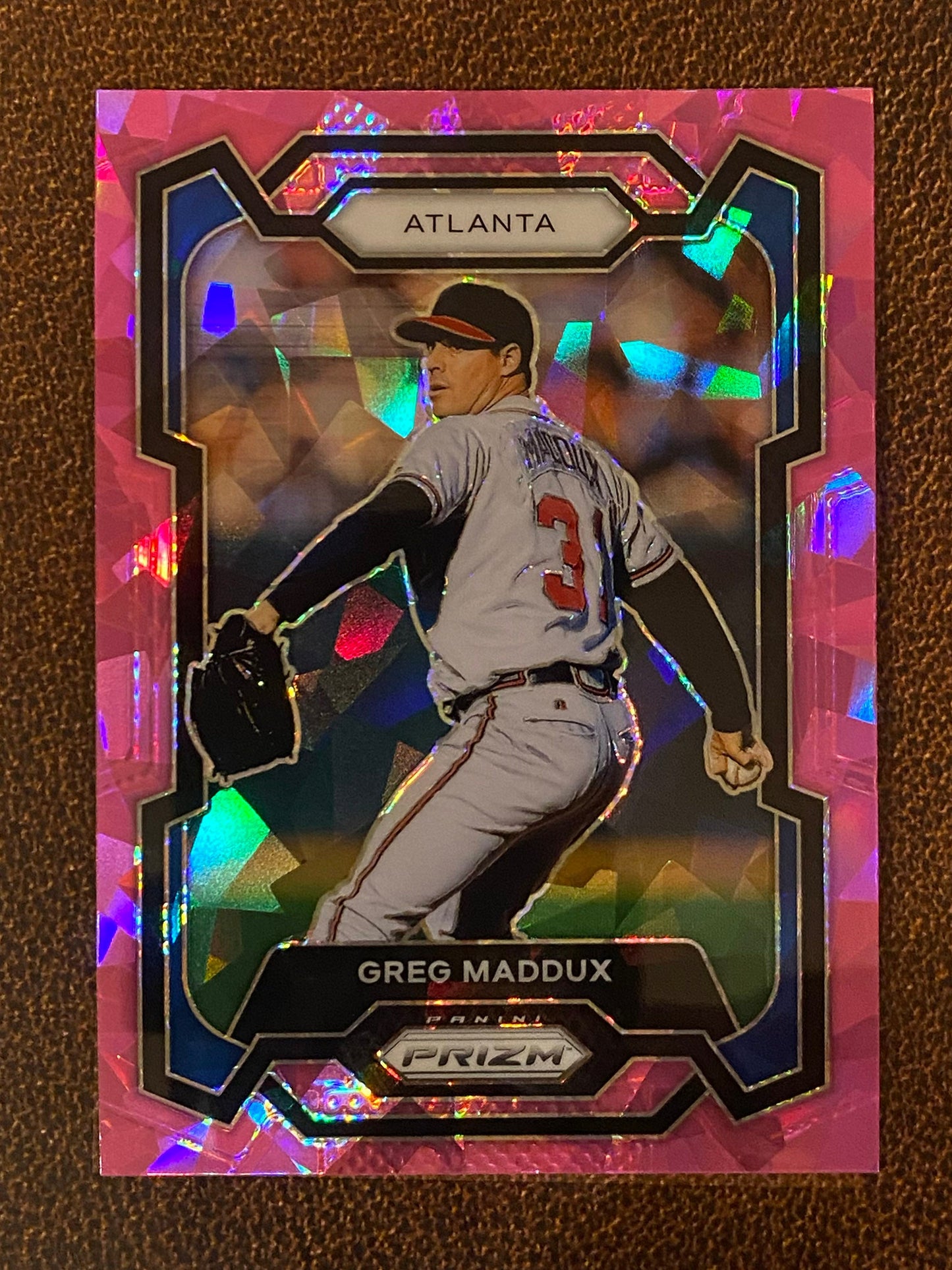 Greg Maddux - 2024 Panini Prizm - Pink Ice Mega - Braves
