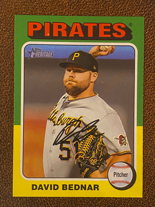 David Bednar - 2024 Topps Heritage - Low Number Short Prints - Pirates